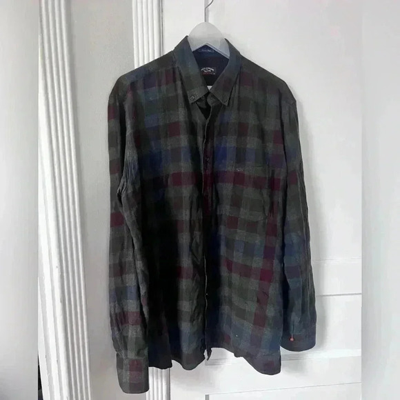 Paul & Shark Yachting Shirt Large Check Plaid
Logo Button Down Lightweight - Picture 5 of 5